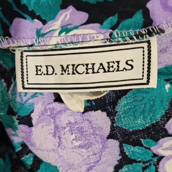 Vintage E.D Michaels  Floral Casual Dress - Picture 12 of 16